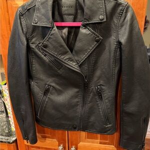 Blank NYC Black Leather Moto Jacket